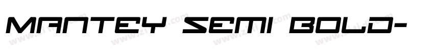 Mantey Semi Bold字体转换